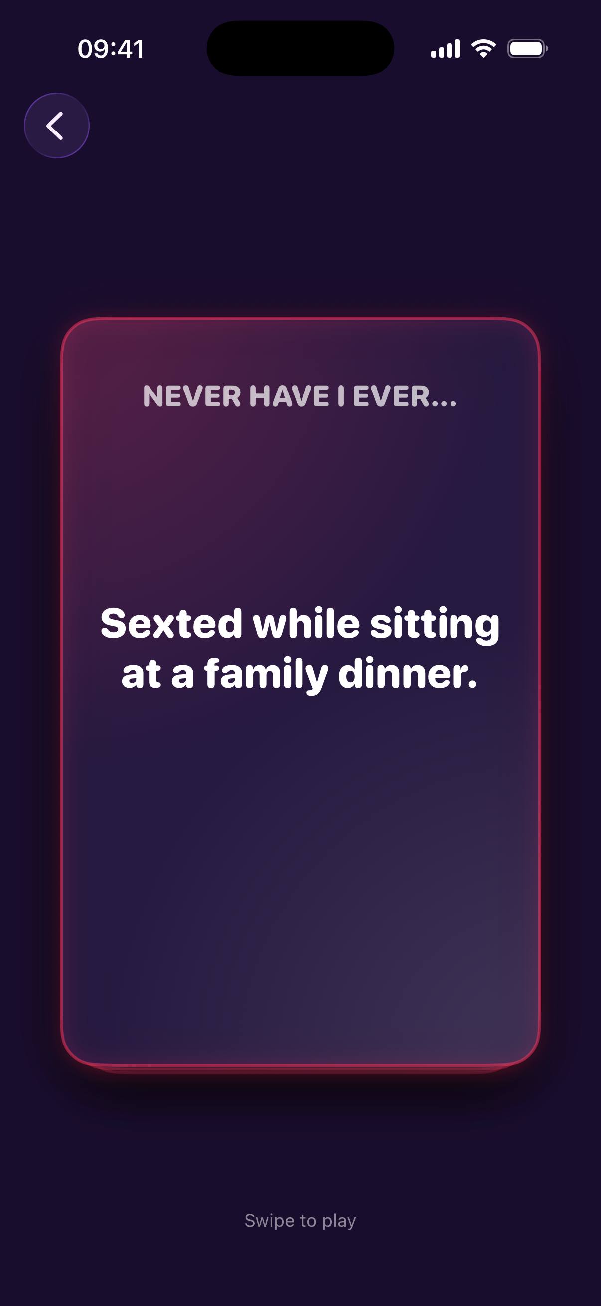 Never Have I Ever App Screenshot 3